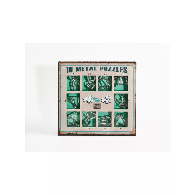 Eureka  - 10 Metal Puzzle Set - zöld *-***