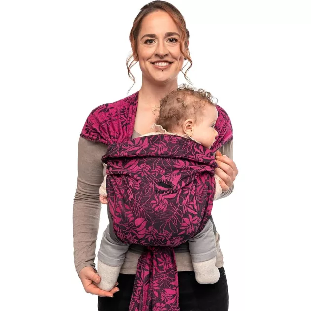 Manduca Twist babahordozó félcsatos - BotanicPink