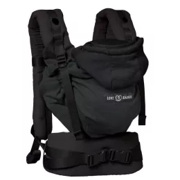 LoveRadius Hoodie 2 csatos babahordozó - Black forest