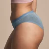 Imse menstruációs bugyi erős vérzéshez - grey melange (XL)