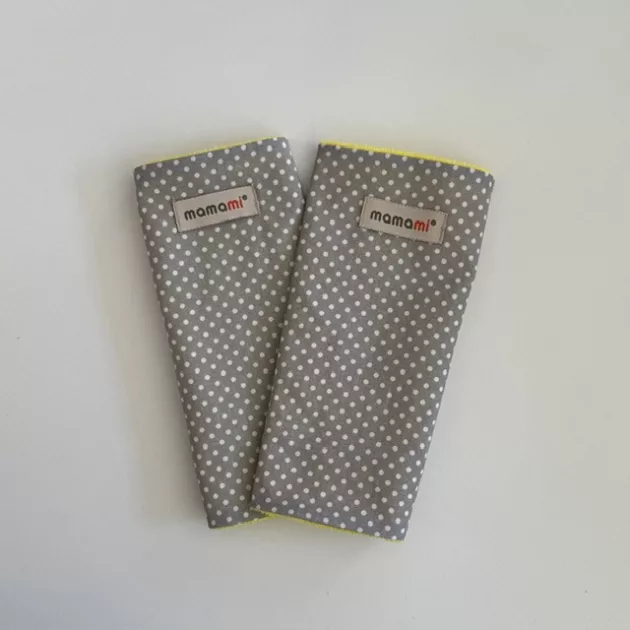 Mamami pántvédő kétoldalas hordozóra - szürke pöttyös