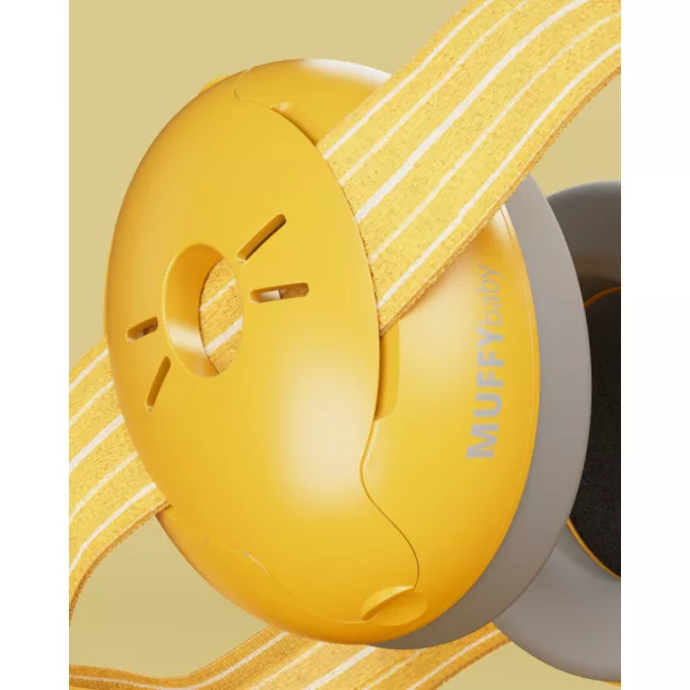 Alpine Muffy Baby fültok csecsemőknek sárga