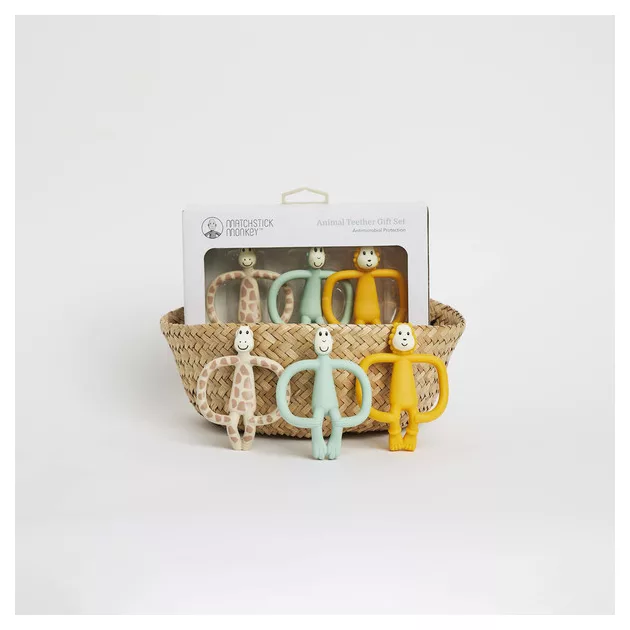 Matchstick Monkey Rágózoo 3db-os rágóka szett