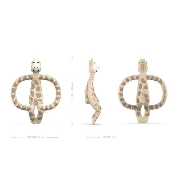 Matchstick Monkey RágóZoo rágóka és textilpelus szett - zsiráfos