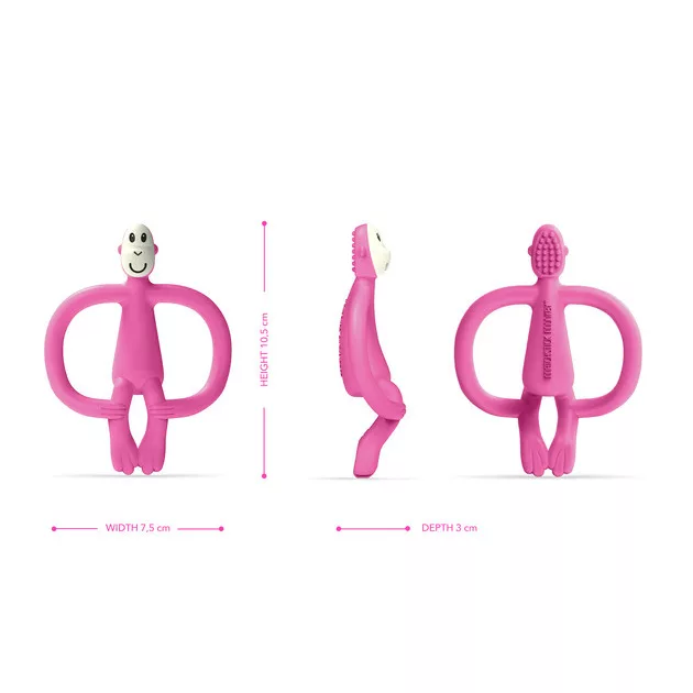 Matchstick Monkey Rágómaki (no tail) - Pink