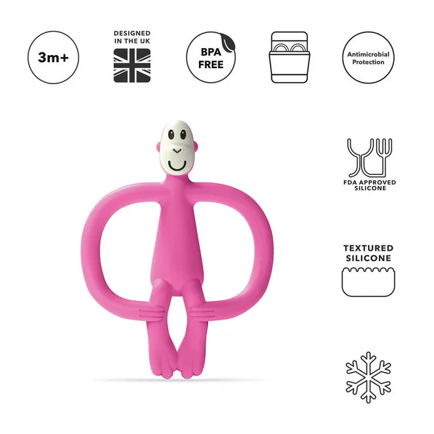 Matchstick Monkey Rágómaki (no tail) - Pink