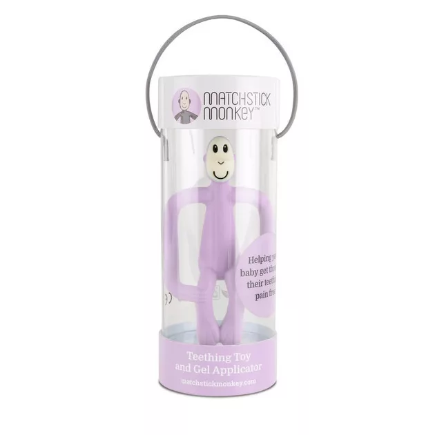 Matchstick Monkey Rágómaki - Pasztell lila - rágóka fogzásra