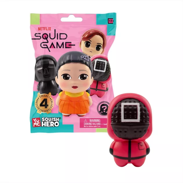 YuMe Squid Game Squish Hero meglepetés mini figura tasakban