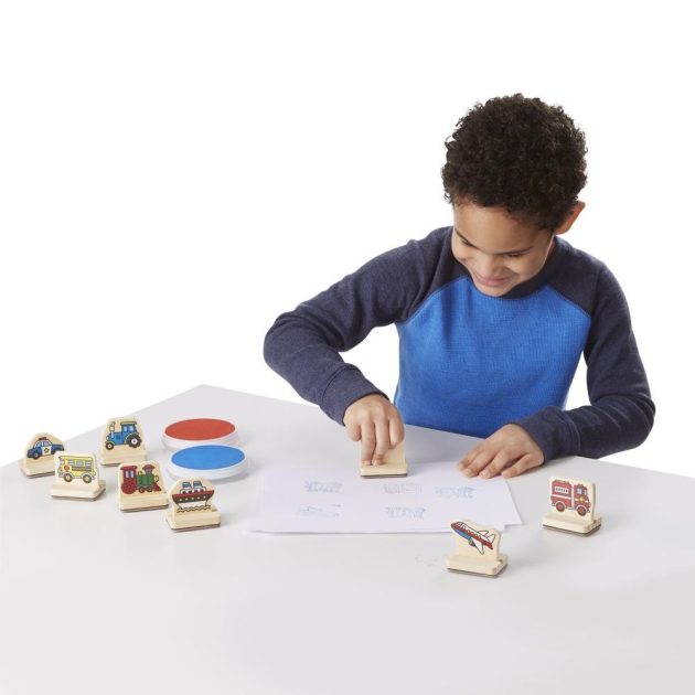 Melissa & Doug Fa nyomda készlet, Első nyomdám, járművek