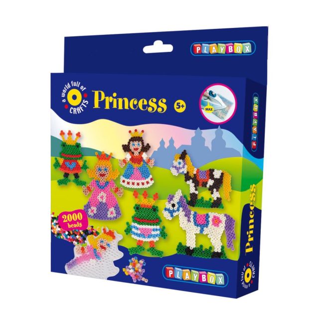 Playbox Gyöngykép figurák, 2000 db - hercegnő