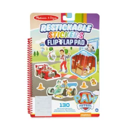   Melissa & Doug kreatív játék, újrahasználható matrica füzet, Mancs Őrjárat - Küldetések