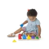 Melissa & Doug Fa készségfejlestő játék, formarendező toronyépítő