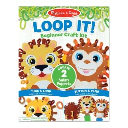   Melissa & Doug kreatív játék kezdőknek, hurkold! - vadállatka bábok