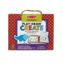   Melissa & Doug letörölhető rajz és mágneses játékkészlet dínók