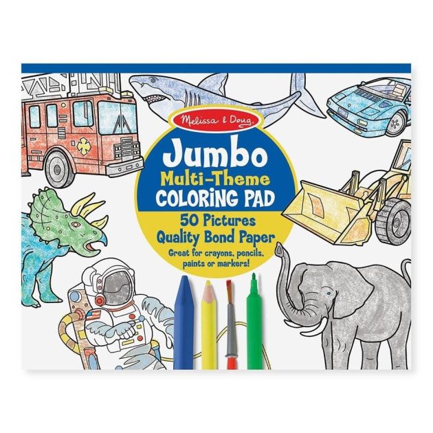 Melissa & Doug Kreatív játék, Jumbo színező, kék