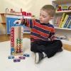 Melissa & Doug Fa készségfejlestő játék, színes-számos parkolótorony