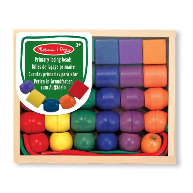 Melissa & Doug Fa készségfejlesztő játék, Első fűzős játékom