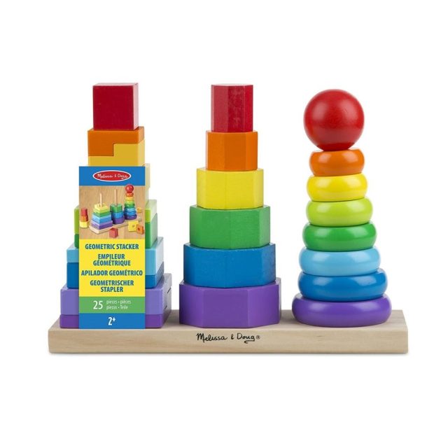 Melissa & Doug Fa készségfejlesztő játék, Montessori tornyok