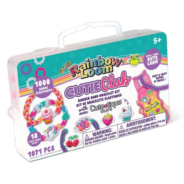 Rainbow Loom Auto Loom Cutie Club gumikarkötő készítő szett