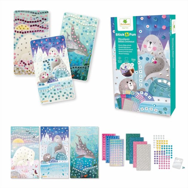 Sycomore Stick'n Fun mozaikkép készítés - mama és bébi állatok