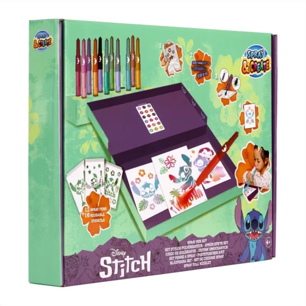 Canenco Stitch színezés fújós filccel, asztali nagy szett