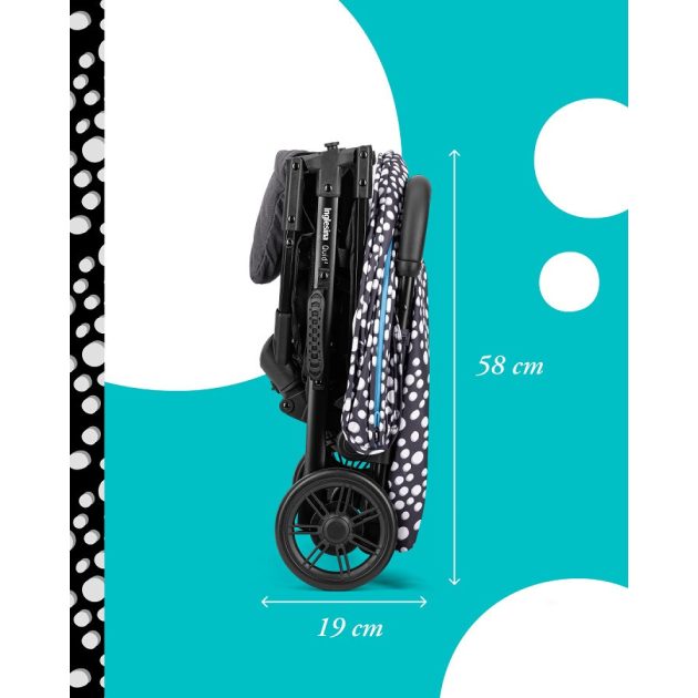 Inglesina Új Quid2 Polka Dot Black sport babakocsi