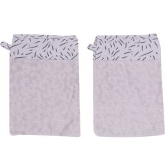   Bébé-Jou Frottír fürdő törlőkendő szett Fabulous Zebra 2db