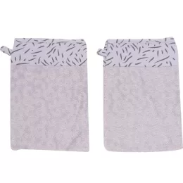   Bébé-Jou Frottír fürdő törlőkendő szett Fabulous Zebra 2db