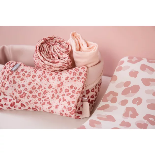 Bébé-Jou Muszlin törlőkendő bambusszal 3db - Leopard Pink