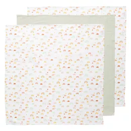   Bébé-Jou Muszlin pelenka bambuszal 70 × 70 cm 3 db - Rainbow Sky