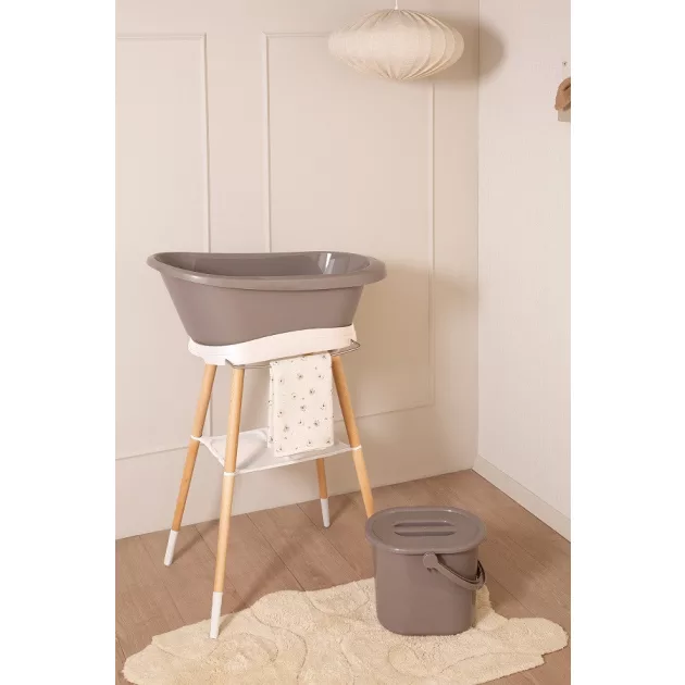 Bébé-Jou Pelenkatartó vödör fedéllel - Chalk Brown