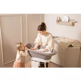   Bébé-Jou Babakád szett Sense Chalk Brown és Sense White állvány