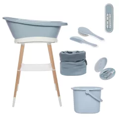   Bébé-jou Sense 7 részes fürdető szett textil kosárral -  Celestial Blue