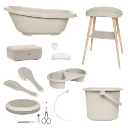   Bébé-Jou Digitális fürdető szett Sense Plus 8 részes - Taupe