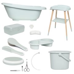   Bébé-Jou Digitális fürdetőszett Sense Plus 8 részes - Sky Green