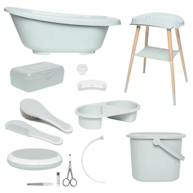 Bébé-Jou Digitális fürdetőszett Sense Plus 8 részes - Sky Green