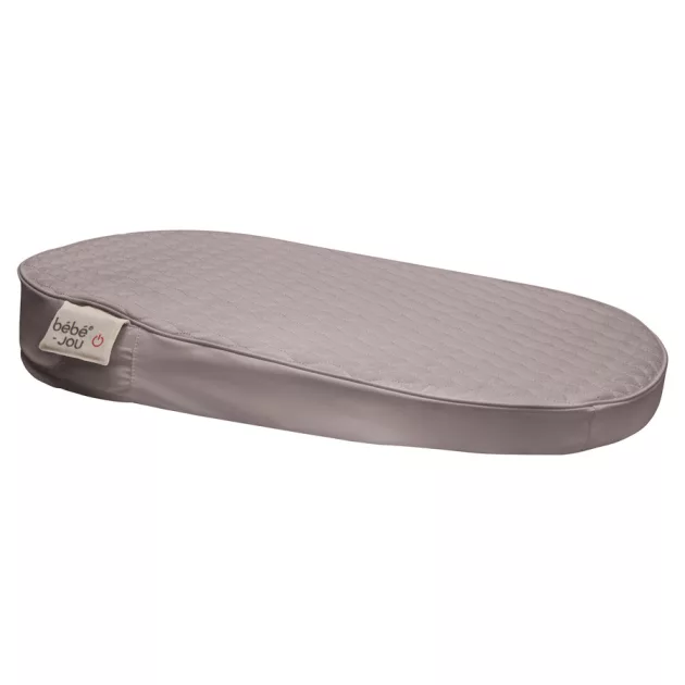 Bébé-Jou Fűtött steppelt pelenkázólap Quilted Waves hullámok - Chalk Brown