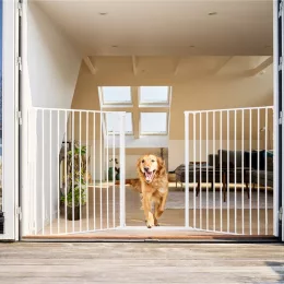   DogSpace Rocky L extra magas (105cm) kutya térkorlát - fehér