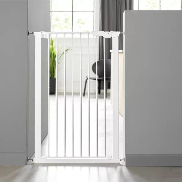 DogSpace Bonie extra magas kutya korlát 105 cm fém - fehér