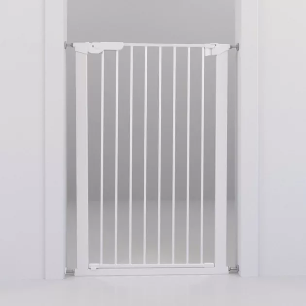DogSpace Bonie extra magas kutya korlát 105 cm fém - fehér
