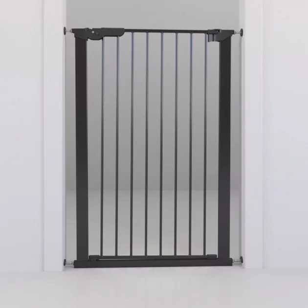 DogSpace Bonie extra magas kutya korlát 105 cm fém - fekete