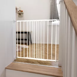 DogSpace Lucky toldalék kapu - metál fehér