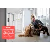 DogSpace Charlie extra magas kapu 62-107cm csavarozható - fehér fém