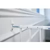 DogSpace Charlie extra magas kapu 62-107cm csavarozható - fehér fém
