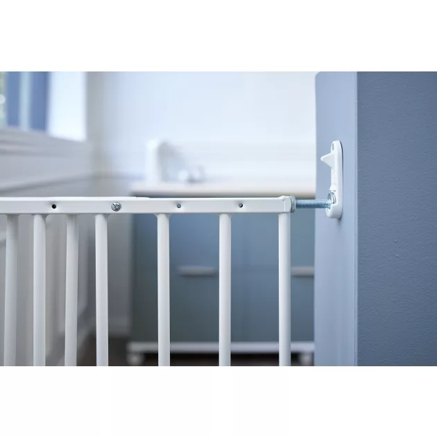 DogSpace Charlie extra magas kapu 62-107cm csavarozható - fehér fém