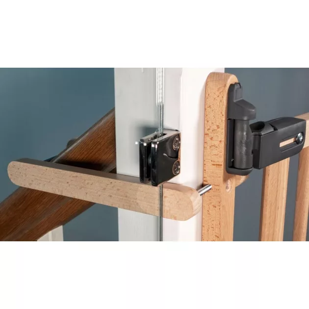 BabyDan Adjust Pro Stair Gate Baluster Edition magas biztonsági rács fa 74,5-114 cm, m.81cm