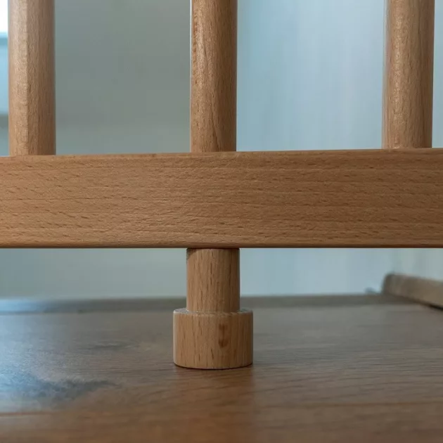 BabyDan Adjust Pro Stair Gate Baluster Edition magas biztonsági rács fa 74,5-114 cm, m.81cm