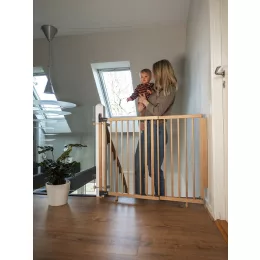   Baby Dan Mona magas fa biztonsági rács rögzítőkapcsokkal korláthoz 74,5-114 cm, m.81cm