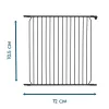 BabyDan Toldalék 72 cm CombiFit/ Carl - fekete