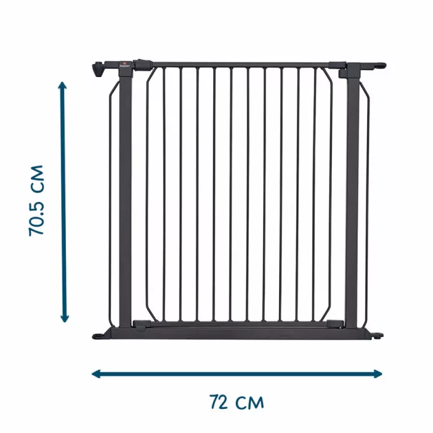 BabyDan Ajtónyitós modul CombiFit/Carl rácsokhoz 72 cm - fekete